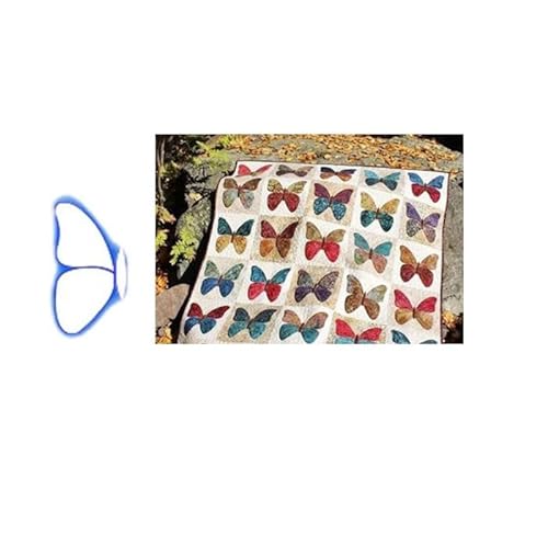 Quiltschablonen, freie Bewegung, Hübsches Schmetterlings-Schablonen-Set Quilt-Schablone, Acryl Quilting-Rahmen, Lineal Vorlagen Quilting Vorlagen Musterset, DIY Stricken Nähwerkzeuge für Nähmaschine von ZYWUOY