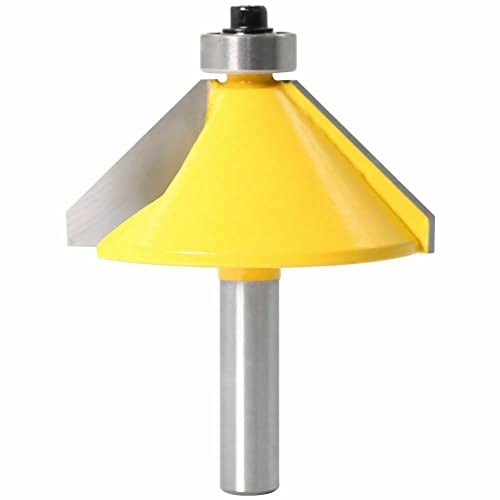 ZYWUOY Kantenfräsen-Bit, 8 mm Schaft, 45 Grad Fase & Schrägkantenfräser, Schneidfräser ZYWUOY Kantenfräsen-Bit, 8 mm Schaft, 45 Grad Fase & Schrägkantenfräser, Schneidfräser von ZYWUOY