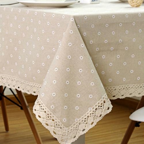 ZYWUOY Quadratische Tischdecke mit Blumenmuster für den Haushalt, perfekt für lässige und formelle Anlässe ZYWUOY Quadratische Tischdecke mit Blumenmuster für den Haushalt, perfekt für lässige und formelle Anlässe von ZYWUOY