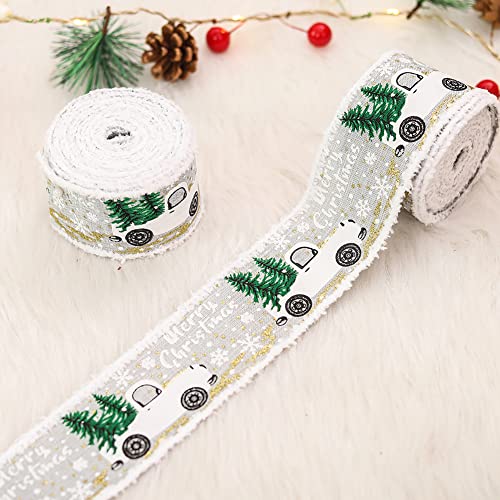 ZYWUOY Weihnachtsband, durchscheinendes Organza-Band, 5 m/Rolle, perfekt für Schleifen und Kränze, Schneeflocken, Weihnachtsbaum, Dekoration, DIY, Nähstoff ZYWUOY Weihnachtsband, durchscheinendes Organza-Band, 5 m/Rolle, perfekt für Schleifen und Kränze, Schneeflocken, Weihnachtsbaum, Dekoration, DIY, Nähstoff von ZYWUOY
