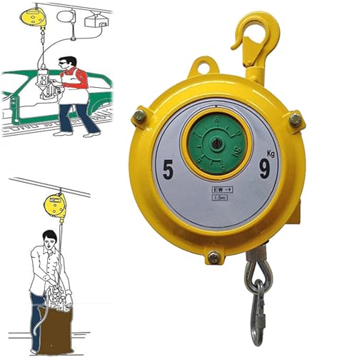Federzug, Federausgleicher, Verstellbares Hängendes Einziehbares Werkzeug, Federausgleicher Mit Selbsthemmungsfunktion, Zum Aufhängen Des Werkzeugs, Um Die Ausrüstung Stabil Zu Halten ( Size : 5-9kg ) von ZYZSY
