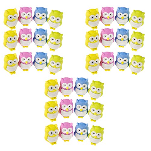 Lg-Imports 36er Set Eule Radiergummi Radierer Mitgebsel Kindergeburtstag Tombola Schule von ZYZYZK