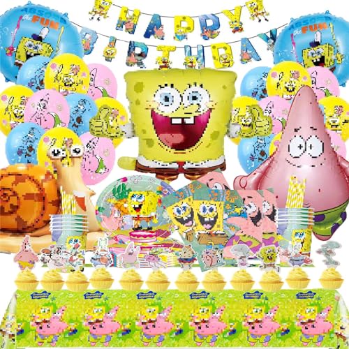 Nutrir 101 PCS Gebutstag Deko Partygeschirr, Party Supplies Set, Deko Folienballon, für Kindergeburtstags Party Dekoration Teller Becher Servietten Tischdecke Happy Birthday Wimpel Banner Nutrir 101 PCS Gebutstag Deko Partygeschirr, Party Supplies Set, Deko Folienballon, für Kindergeburtstags Party Dekoration Teller Becher Servietten Tischdecke Happy Birthday Wimpel Banner von ZYZYZK