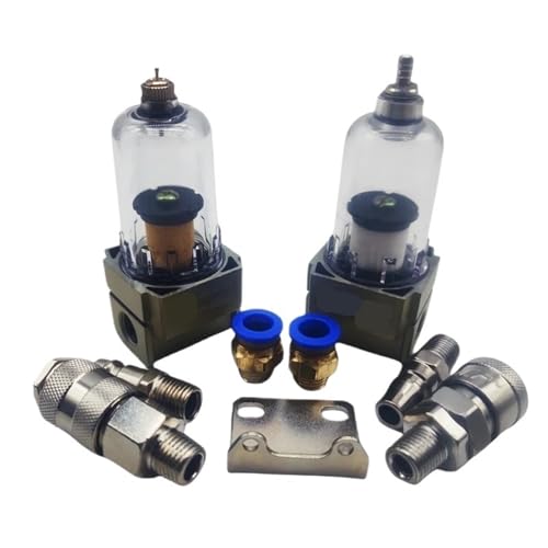 ZZAYGESY AF2000-02 Quellprozessor, 1/4 Kupferfilter, Luftpumpenfilter, Öl- und Wasserabscheider, pneumatische Komponenten, Luftkompressor (AF2000-02-DP Halterung, Faser) von ZZAYGESY