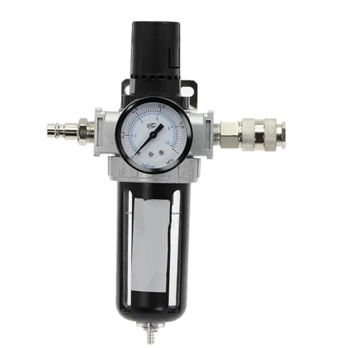 ZZAYGESY Luftkompressor, Feuchtigkeit, Wasser, Öl, Schmiermittel, Filterregler, Luftregler (S-FR-200-304-BT, 12 mm) von ZZAYGESY