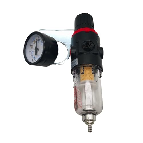 ZZAYGESY Pneumatischer Filter, Luftbehandlungseinheit, Druckregler, Kompressor, Reduzierventil, Öl- und Wasserabscheider, Manometer, Schalter (AFR2000 PC12 mm, Fiber) von ZZAYGESY