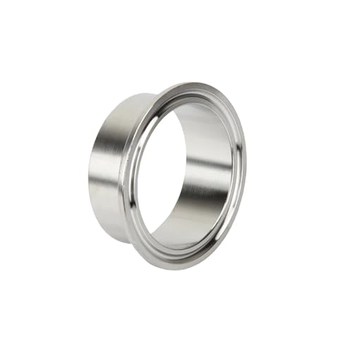 ZZAYGESY SS304 Edelstahl Sanitär Lebensmittelqualität Schnellmontage Bohrfutter Klemme Schweißen direktes Ende Schnellöffnungsflansch 12,7 mm - 254 mm (2p, 254 mm OD268) von ZZAYGESY