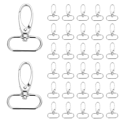 40 Stück Schlüsselanhänger Schlüsselringe Karabinerhaken Schlüsselanhänger Karabinerhaken Edelstahl Schlüsselanhänger Ringe von ZZCJAY