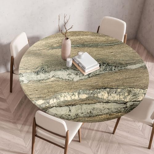 Tischdecke Rund 140 cm Gelber Retro Marmor Gartentischdecke Rund Elastisch Polyester Waschbar Outdoor-Tischdecken Gartentischdecke Wetterfest Restaurant Runde Tischdecke Tischdecke Rund 140 cm Gelber Retro Marmor Gartentischdecke Rund Elastisch Polyester Waschbar Outdoor-Tischdecken Gartentischdecke Wetterfest Restaurant Runde Tischdecke von ZZDXW