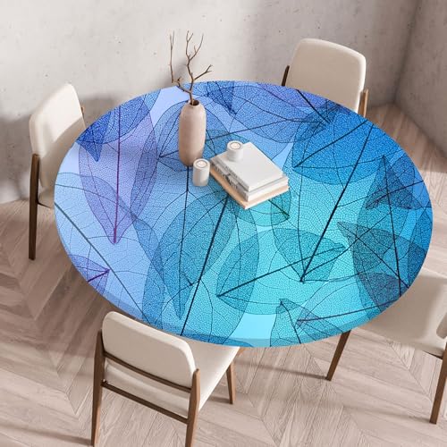 Tischdecke Rund 60 cm Blätter Lila Blau Gartentischdecke Rund Elastisch Polyester Waschbar Outdoor-Tischdecken Gartentischdecke Wetterfest Restaurant Runde Tischdecke Tischdecke Rund 60 cm Blätter Lila Blau Gartentischdecke Rund Elastisch Polyester Waschbar Outdoor-Tischdecken Gartentischdecke Wetterfest Restaurant Runde Tischdecke von ZZDXW