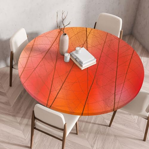 Tischdecke Rund 60 cm Orange Rote Blätter Gartentischdecke Rund Elastisch Polyester Waschbar Outdoor-Tischdecken Gartentischdecke Wetterfest Restaurant Runde Tischdecke Tischdecke Rund 60 cm Orange Rote Blätter Gartentischdecke Rund Elastisch Polyester Waschbar Outdoor-Tischdecken Gartentischdecke Wetterfest Restaurant Runde Tischdecke von ZZDXW