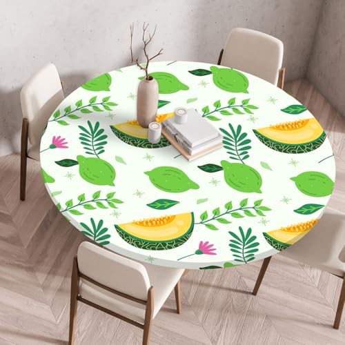 Tischdecke Rund 70 cm Grüne Fruchtblätter Gartentischdecke Rund Elastisch Polyester Waschbar Outdoor-Tischdecken Gartentischdecke Wetterfest Restaurant Runde Tischdecke Tischdecke Rund 70 cm Grüne Fruchtblätter Gartentischdecke Rund Elastisch Polyester Waschbar Outdoor-Tischdecken Gartentischdecke Wetterfest Restaurant Runde Tischdecke von ZZDXW