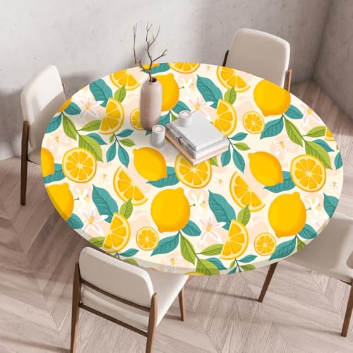 Tischdecke Rund 70 cm Zitronengelbe Blume Gartentischdecke Rund Elastisch Polyester Waschbar Outdoor-Tischdecken Gartentischdecke Wetterfest Restaurant Runde Tischdecke Tischdecke Rund 70 cm Zitronengelbe Blume Gartentischdecke Rund Elastisch Polyester Waschbar Outdoor-Tischdecken Gartentischdecke Wetterfest Restaurant Runde Tischdecke von ZZDXW