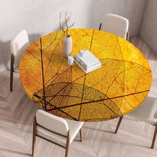 Tischdecke Rund 80 cm Orange Blatt Muster Gartentischdecke Rund Elastisch Polyester Waschbar Outdoor-Tischdecken Gartentischdecke Wetterfest Restaurant Runde Tischdecke Tischdecke Rund 80 cm Orange Blatt Muster Gartentischdecke Rund Elastisch Polyester Waschbar Outdoor-Tischdecken Gartentischdecke Wetterfest Restaurant Runde Tischdecke von ZZDXW