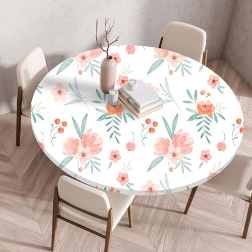 Tischdecke Rund 80 cm Orange Blumenblätter Gartentischdecke Rund Elastisch Polyester Waschbar Outdoor-Tischdecken Gartentischdecke Wetterfest Restaurant Runde Tischdecke Tischdecke Rund 80 cm Orange Blumenblätter Gartentischdecke Rund Elastisch Polyester Waschbar Outdoor-Tischdecken Gartentischdecke Wetterfest Restaurant Runde Tischdecke von ZZDXW