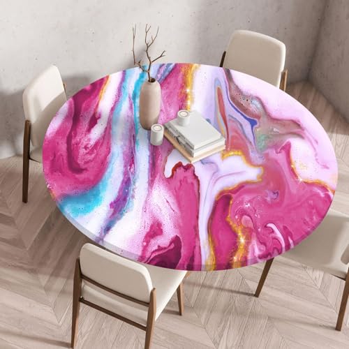 Tischdecke Rund 80 cm Rot Abstrakt Blau Gartentischdecke Rund Elastisch Polyester Waschbar Outdoor-Tischdecken Gartentischdecke Wetterfest Restaurant Runde Tischdecke Tischdecke Rund 80 cm Rot Abstrakt Blau Gartentischdecke Rund Elastisch Polyester Waschbar Outdoor-Tischdecken Gartentischdecke Wetterfest Restaurant Runde Tischdecke von ZZDXW