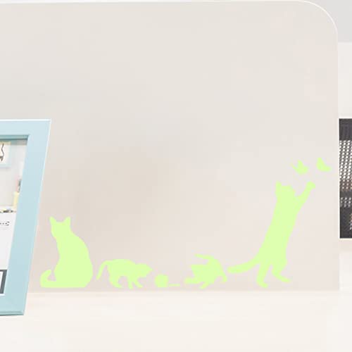 Wandtattoo Kinderzimmer Katze Schmetterling Ball Leuchtsterne Kinderzimmer Wandsticker Wandsticker Kinderzimmer Glow in the Dark Wandtattoo Kinderzimmer Mädchen Junge für Wanddeko Geschenke 1 Stück von ZZDXW