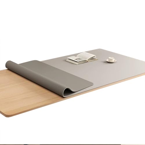 ZZDZW Tischdecke rutschfeste Silikonmatte Rechteckige Tischtuch wasserdichte Tischunterlage Für Restauranttische, Dauerhaft Kratzfest Für Wohnzimmer, Esszimmer(Hellgrau,80x120cm) von ZZDZW
