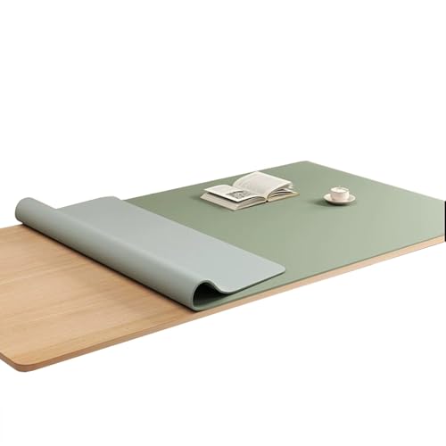 ZZDZW Tischdecke rutschfeste Silikonmatte Rechteckige Tischtuch wasserdichte Tischunterlage Für Restauranttische, Dauerhaft Kratzfest Für Wohnzimmer, Esszimmer(Hellgrün,30x60cm) von ZZDZW
