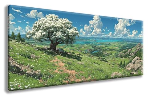 Baum Diamond Painting, Landschaft Diamond Painting Erwachsene Groß XXL (30x60 cm), 5D Runder Vollbohrer Diamant Crystal Art Bastelnset, Mosaik Bastel Erwachsene für Deko Schlafzimmer -zzg250838 von ZZGBDWOU