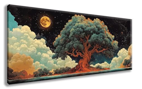 Baum Diamond Painting, Landschaft Diamond Painting Erwachsene Groß XXL 100x300 cm, 5D Runder Vollbohrer Diamant Crystal Art Bastelnset, Mosaik Bastel Erwachsene für Deko Schlafzimmer -zzg2508LB Baum Diamond Painting, Landschaft Diamond Painting Erwachsene Groß XXL 100x300 cm, 5D Runder Vollbohrer Diamant Crystal Art Bastelnset, Mosaik Bastel Erwachsene für Deko Schlafzimmer -zzg2508LB von ZZGBDWOU