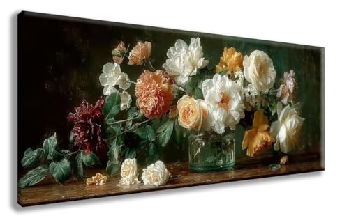 Blumen Diamond Painting, Pflanzen Diamond Painting Erwachsene Groß XXL (70x140 cm), 5D Runder Vollbohrer Diamant Crystal Art Bastelnset, Mosaik Bastel Erwachsene für Deko Schlafzimmer -zzg2508N4 von ZZGBDWOU