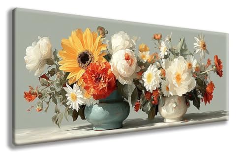 Blumen Diamond Painting, Vase Diamond Painting Erwachsene Groß XXL (30x60 cm), 5D Runder Vollbohrer Diamant Crystal Art Bastelnset, Mosaik Bastel Erwachsene für Deko Schlafzimmer, Geschenke -zzg2508F6 von ZZGBDWOU