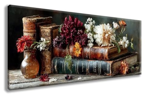 Buch Diamond Painting, Blumen Diamond Painting Erwachsene Groß XXL (100x300 cm), 5D Runder Vollbohrer Diamant Crystal Art Bastelnset, Mosaik Bastel Erwachsene für Deko Schlafzimmer -zzg2508JR0SA von ZZGBDWOU