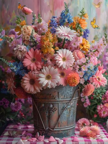 Diamond Painting Blume Diamond Painting Erwachsene, Crystal Art Vase Mosaik Bastelset Erwachsene Anfänger 5D DIY Full Drill Cross Stickerei Kits für Deko Wohnzimmer, Geschenke 50 x 70cm -g25037P Diamond Painting Blume Diamond Painting Erwachsene, Crystal Art Vase Mosaik Bastelset Erwachsene Anfänger 5D DIY Full Drill Cross Stickerei Kits für Deko Wohnzimmer, Geschenke 50 x 70cm -g25037P von ZZGBDWOU
