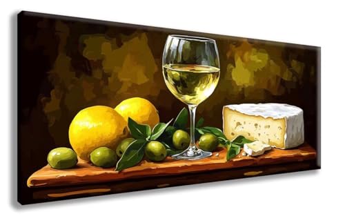 Diamond Painting Cocktail Diamond Painting Erwachsene KüChe Diamant Art, Diamant Malerei Kits Erwachsene Crystal Art Basteln, Stickerei Kreuzstich Bilder Set für Zimmer Deko 60x120 cm -zzg2508FB von ZZGBDWOU