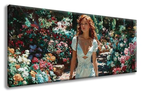 Diamond Painting Frau Diamond Painting Erwachsene Blumen Diamant Art, Diamant Malerei Kits Erwachsene Crystal Art Basteln, Stickerei Kreuzstich Bilder Set für Zimmer Deko (60x120 cm) -zzg2508DQ von ZZGBDWOU