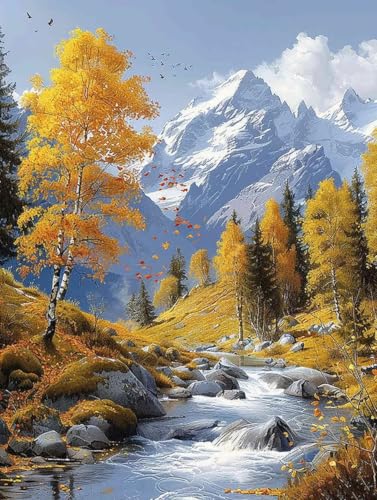 Diamond Painting Landschaft Diamond Painting Erwachsene, Crystal Art Herbst Mosaik Bastelset Erwachsene Anfänger Full Drill Cross Stickerei Kits für Deko Wohnzimmer, Geschenke 35cm x 50cm -g2503Z5 Diamond Painting Landschaft Diamond Painting Erwachsene, Crystal Art Herbst Mosaik Bastelset Erwachsene Anfänger Full Drill Cross Stickerei Kits für Deko Wohnzimmer, Geschenke 35cm x 50cm -g2503Z5 von ZZGBDWOU