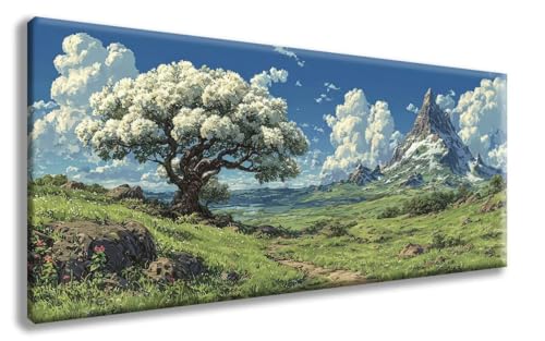 Diamond Painting Landschaft Diamond Painting Erwachsene Baum Diamant Art, Diamant Malerei Kits Erwachsene Crystal Art Basteln, Stickerei Kreuzstich Bilder Set für Zimmer Deko (40x80 cm) -zzg2508TP von ZZGBDWOU
