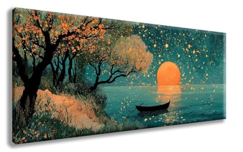 Diamond Painting Landschaft Diamond Painting Erwachsene Mond Diamant Art, Diamant Malerei Kits Erwachsene Crystal Art Basteln, Stickerei Kreuzstich Bilder Set für Zimmer Deko (40x80 cm) -zzg2508W8 von ZZGBDWOU
