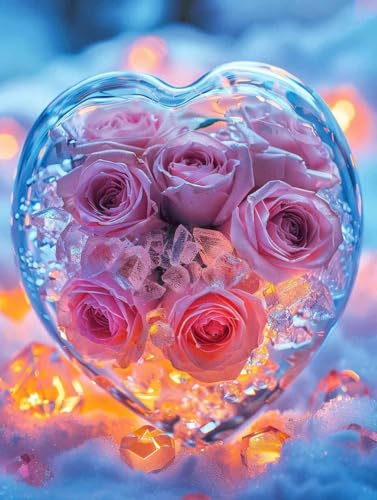 Diamond Painting Rose Diamond Painting Erwachsene, Crystal Art Blume Mosaik Bastelset Erwachsene Anfänger 5D DIY Full Drill Cross Stickerei Kits für Deko Wohnzimmer, Geschenke 25 x 35cm -g2503MH Diamond Painting Rose Diamond Painting Erwachsene, Crystal Art Blume Mosaik Bastelset Erwachsene Anfänger 5D DIY Full Drill Cross Stickerei Kits für Deko Wohnzimmer, Geschenke 25 x 35cm -g2503MH von ZZGBDWOU
