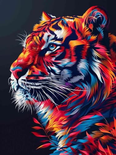 Diamond Painting Tiger Diamond Painting Erwachsene, Crystal Art Tier Mosaik Bastelset Erwachsene Anfänger 5D DIY Full Drill Cross Stickerei Kits für Zimmer Deko Wohnzimmer, Geschenke 50x70cm -g250372 Diamond Painting Tiger Diamond Painting Erwachsene, Crystal Art Tier Mosaik Bastelset Erwachsene Anfänger 5D DIY Full Drill Cross Stickerei Kits für Zimmer Deko Wohnzimmer, Geschenke 50x70cm -g250372 von ZZGBDWOU
