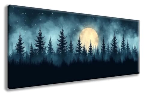 Diamond Painting Wald Diamond Painting Erwachsene Mond Diamant Art, Diamant Malerei Kits Erwachsene Crystal Art Basteln, Stickerei Kreuzstich Bilder Set für Zimmer Deko (80x160 cm) -zzg2508OP89C von ZZGBDWOU