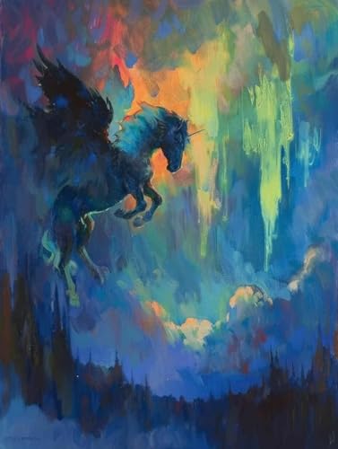 Diamond Painting XXL 100cm x 135cm, Diamant Painting Bilder Einhorn Crystal Art Himmel Mosaik Bastelset Erwachsene Full Drill Cross Stickerei Kits für Anfänger, Deko Wohnzimmer, Geschenke -g2503U5 Diamond Painting XXL 100cm x 135cm, Diamant Painting Bilder Einhorn Crystal Art Himmel Mosaik Bastelset Erwachsene Full Drill Cross Stickerei Kits für Anfänger, Deko Wohnzimmer, Geschenke -g2503U5 von ZZGBDWOU