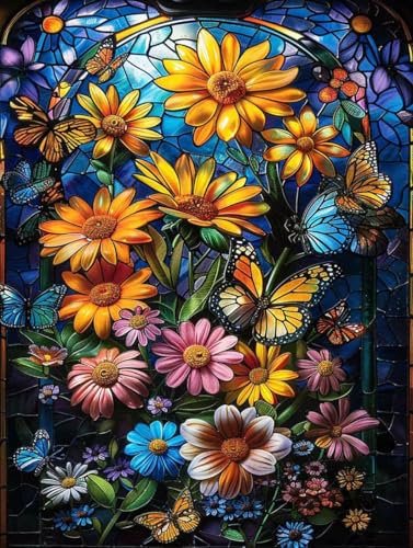Diamond Painting XXL 20x30cm, Diamant Painting Bilder Schmetterling Crystal Art Chrysantheme Mosaik Bastelset Erwachsene Full Drill Cross Stickerei Kits für Anfänger, Zimmer Deko Wohnzimmer -g2503F0 Diamond Painting XXL 20x30cm, Diamant Painting Bilder Schmetterling Crystal Art Chrysantheme Mosaik Bastelset Erwachsene Full Drill Cross Stickerei Kits für Anfänger, Zimmer Deko Wohnzimmer -g2503F0 von ZZGBDWOU