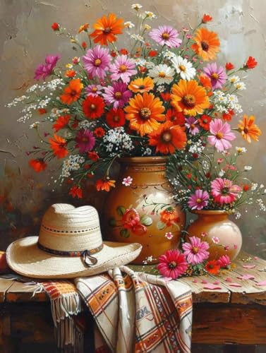 Diamond Painting XXL 30x40cm, Diamant Painting Bilder Blume Crystal Art Vase Mosaik Bastelset Erwachsene 5D DIY Full Drill Cross Stickerei Kits für Anfänger, Zimmer Deko Wohnzimmer, Geschenke -g2503S6 Diamond Painting XXL 30x40cm, Diamant Painting Bilder Blume Crystal Art Vase Mosaik Bastelset Erwachsene 5D DIY Full Drill Cross Stickerei Kits für Anfänger, Zimmer Deko Wohnzimmer, Geschenke -g2503S6 von ZZGBDWOU