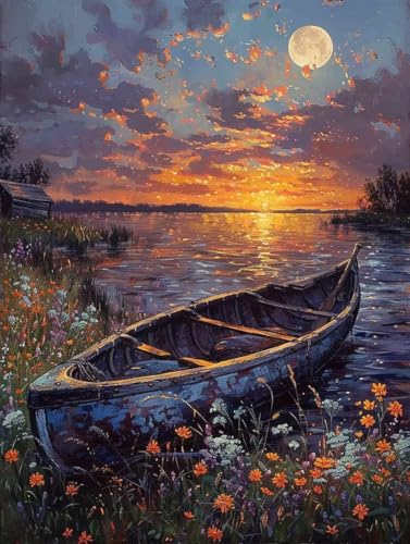 Diamond Painting XXL 40 x 55cm, Diamant Painting Bilder Ozean Crystal Art Blume Mosaik Bastelset Erwachsene 5D DIY Full Drill Cross Stickerei Kits für Anfänger, Deko Wohnzimmer, Geschenke -g250342 Diamond Painting XXL 40 x 55cm, Diamant Painting Bilder Ozean Crystal Art Blume Mosaik Bastelset Erwachsene 5D DIY Full Drill Cross Stickerei Kits für Anfänger, Deko Wohnzimmer, Geschenke -g250342 von ZZGBDWOU