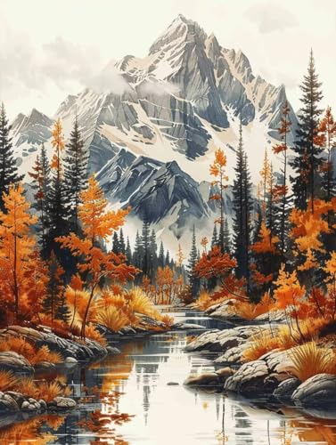 Diamond Painting XXL 40cm x 55cm, Diamant Painting Bilder Herbst Crystal Art Landschaft Mosaik Bastelset Erwachsene Full Drill Cross Stickerei Kits für Anfänger, Deko Wohnzimmer, Geschenke -g250331 Diamond Painting XXL 40cm x 55cm, Diamant Painting Bilder Herbst Crystal Art Landschaft Mosaik Bastelset Erwachsene Full Drill Cross Stickerei Kits für Anfänger, Deko Wohnzimmer, Geschenke -g250331 von ZZGBDWOU