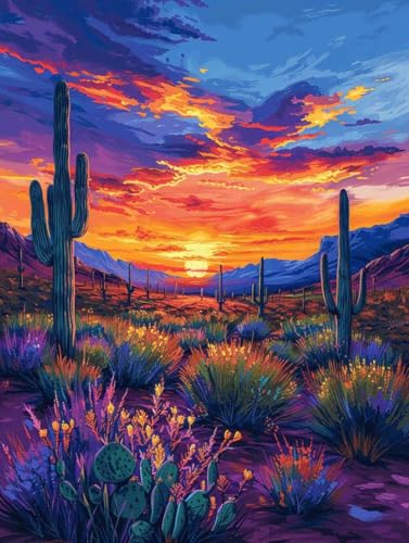Diamond Painting XXL 40x55cm, Diamant Painting Bilder Kaktus Crystal Art Sonnenuntergang Mosaik Bastelset Erwachsene Full Drill Cross Stickerei Kits für Anfänger, Deko Wohnzimmer, Geschenke -g2503H4 Diamond Painting XXL 40x55cm, Diamant Painting Bilder Kaktus Crystal Art Sonnenuntergang Mosaik Bastelset Erwachsene Full Drill Cross Stickerei Kits für Anfänger, Deko Wohnzimmer, Geschenke -g2503H4 von ZZGBDWOU