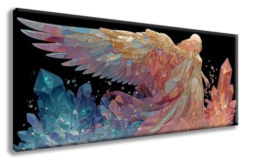 Engel Diamond Painting, FlüGel Diamond Painting Erwachsene Groß XXL (30x60 cm), 5D Runder Vollbohrer Diamant Crystal Art Bastelnset, Mosaik Bastel Erwachsene für Deko Schlafzimmer -zzg2508X95NR von ZZGBDWOU
