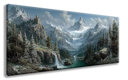 Gebirge Diamond Painting, Wald Diamond Painting Erwachsene Groß XXL 30x60cm, 5D Runder Vollbohrer Diamant Crystal Art Bastelnset, Mosaik Bastel Erwachsene für Deko Schlafzimmer, Geschenke -zzg2508XH von ZZGBDWOU