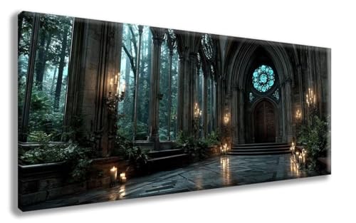 HäUser Diamond Painting, Landschaft Diamond Painting Erwachsene Groß XXL 100x300cm, 5D Runder Vollbohrer Diamant Crystal Art Bastelnset, Mosaik Bastel Erwachsene für Deko Schlafzimmer -zzg2508X4 von ZZGBDWOU