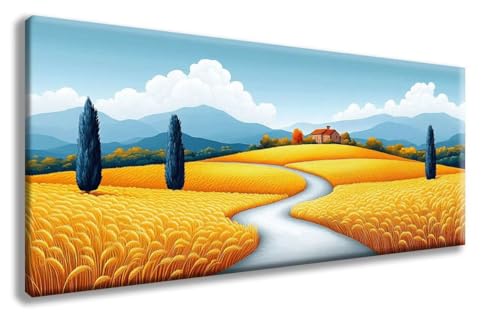 Herbst Diamond Painting, Landschaft Diamond Painting Erwachsene Groß XXL 100x300 cm, 5D Runder Vollbohrer Diamant Crystal Art Bastelnset, Mosaik Bastel Erwachsene für Deko Schlafzimmer -zzg25088X von ZZGBDWOU