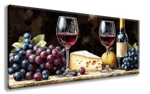 KüChe Diamond Painting, Weinglas Diamond Painting Erwachsene Groß XXL 30x60cm, 5D Runder Vollbohrer Diamant Crystal Art Bastelnset, Mosaik Bastel Erwachsene für Deko Schlafzimmer, Geschenke -zzg2508BO KüChe Diamond Painting, Weinglas Diamond Painting Erwachsene Groß XXL 30x60cm, 5D Runder Vollbohrer Diamant Crystal Art Bastelnset, Mosaik Bastel Erwachsene für Deko Schlafzimmer, Geschenke -zzg2508BO von ZZGBDWOU