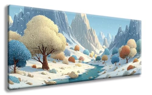 Landschaft Diamond Painting, Schneeszene Diamond Painting Erwachsene Groß XXL 100x300cm, 5D Runder Vollbohrer Diamant Crystal Art Bastelnset, Mosaik Bastel Erwachsene für Deko Schlafzimmer -zzg2508C6 Landschaft Diamond Painting, Schneeszene Diamond Painting Erwachsene Groß XXL 100x300cm, 5D Runder Vollbohrer Diamant Crystal Art Bastelnset, Mosaik Bastel Erwachsene für Deko Schlafzimmer -zzg2508C6 von ZZGBDWOU