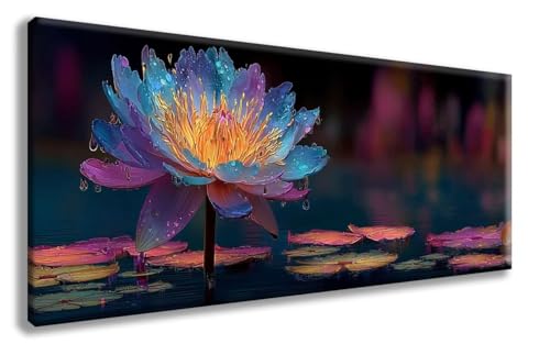 Lotus Diamond Painting, Blumen Diamond Painting Erwachsene Groß XXL 70x140 cm, 5D Runder Vollbohrer Diamant Crystal Art Bastelnset, Mosaik Bastel Erwachsene für Deko Schlafzimmer, Geschenke -zzg2508P7 Lotus Diamond Painting, Blumen Diamond Painting Erwachsene Groß XXL 70x140 cm, 5D Runder Vollbohrer Diamant Crystal Art Bastelnset, Mosaik Bastel Erwachsene für Deko Schlafzimmer, Geschenke -zzg2508P7 von ZZGBDWOU
